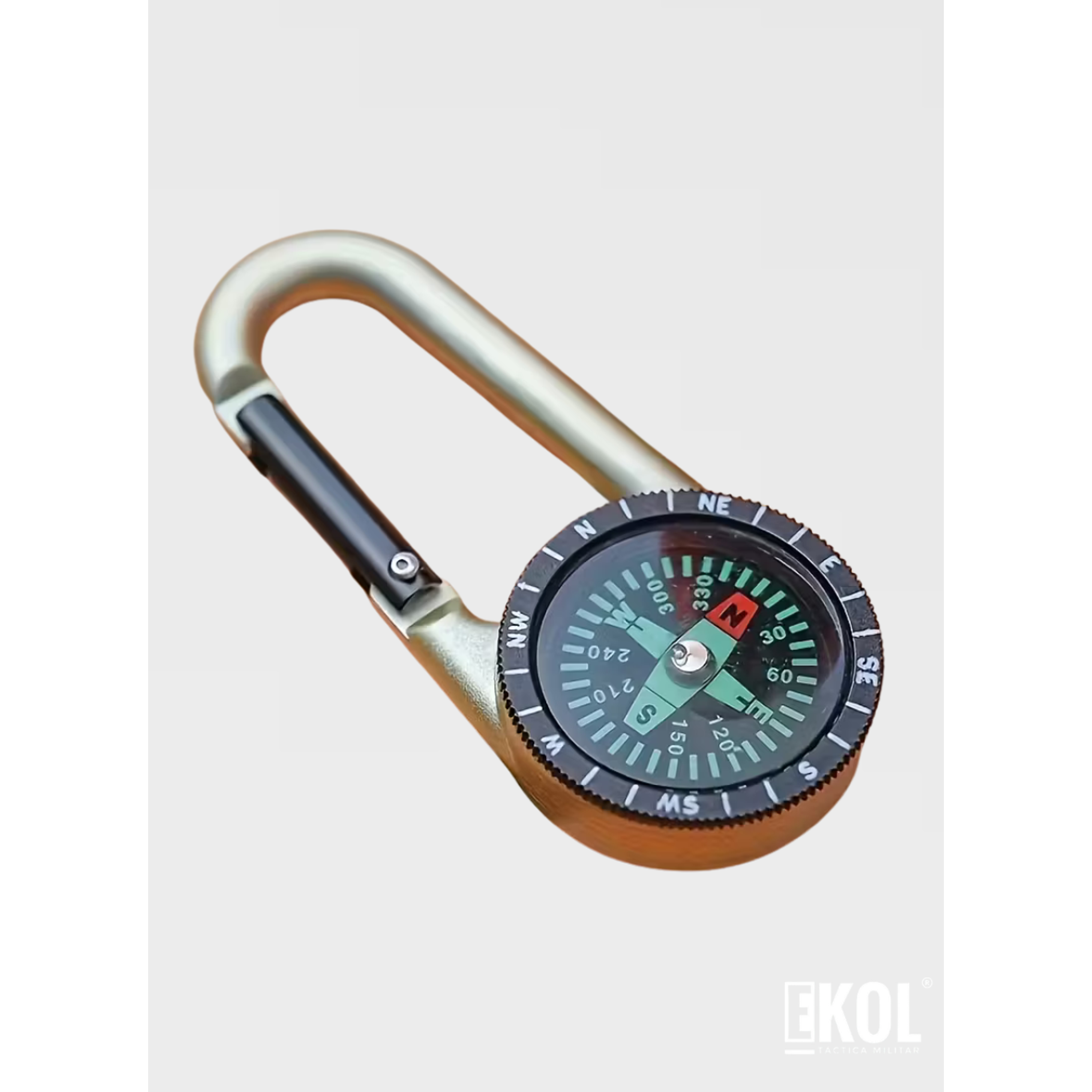 Mosqueton Quail C/brujula Multifuncional Camping 3