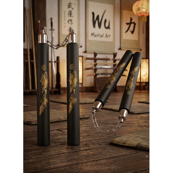Nunchaku de Alta Calidad con Cadena Cromada 1