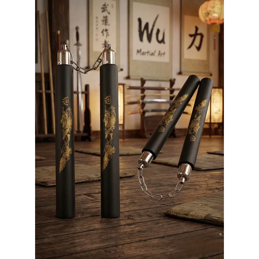 Nunchaku de Alta Calidad con Cadena Cromada 1