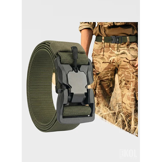 Cinturón Táctico Militar de Nylon con Hebilla de Liberación Rápida - Ajustable y de Alta Resistencia 4