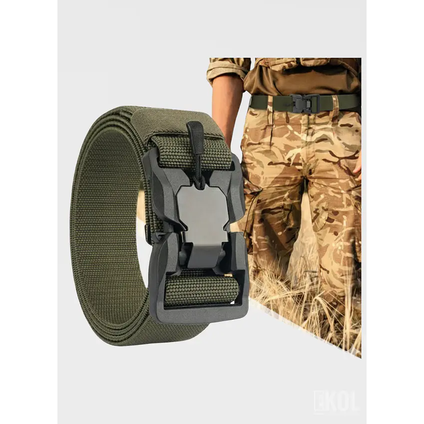 Cinturón Táctico Militar de Nylon con Hebilla de Liberación Rápida - Ajustable y de Alta Resistencia 4