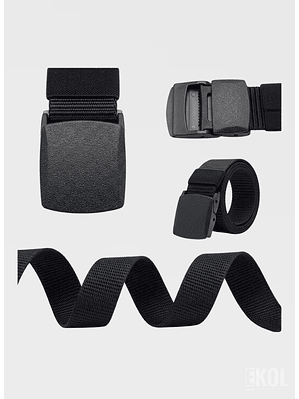 Cinturón de Trabajo en Lona de Nailon: Correa de Uso Rudo con Hebilla Automática de Plástico