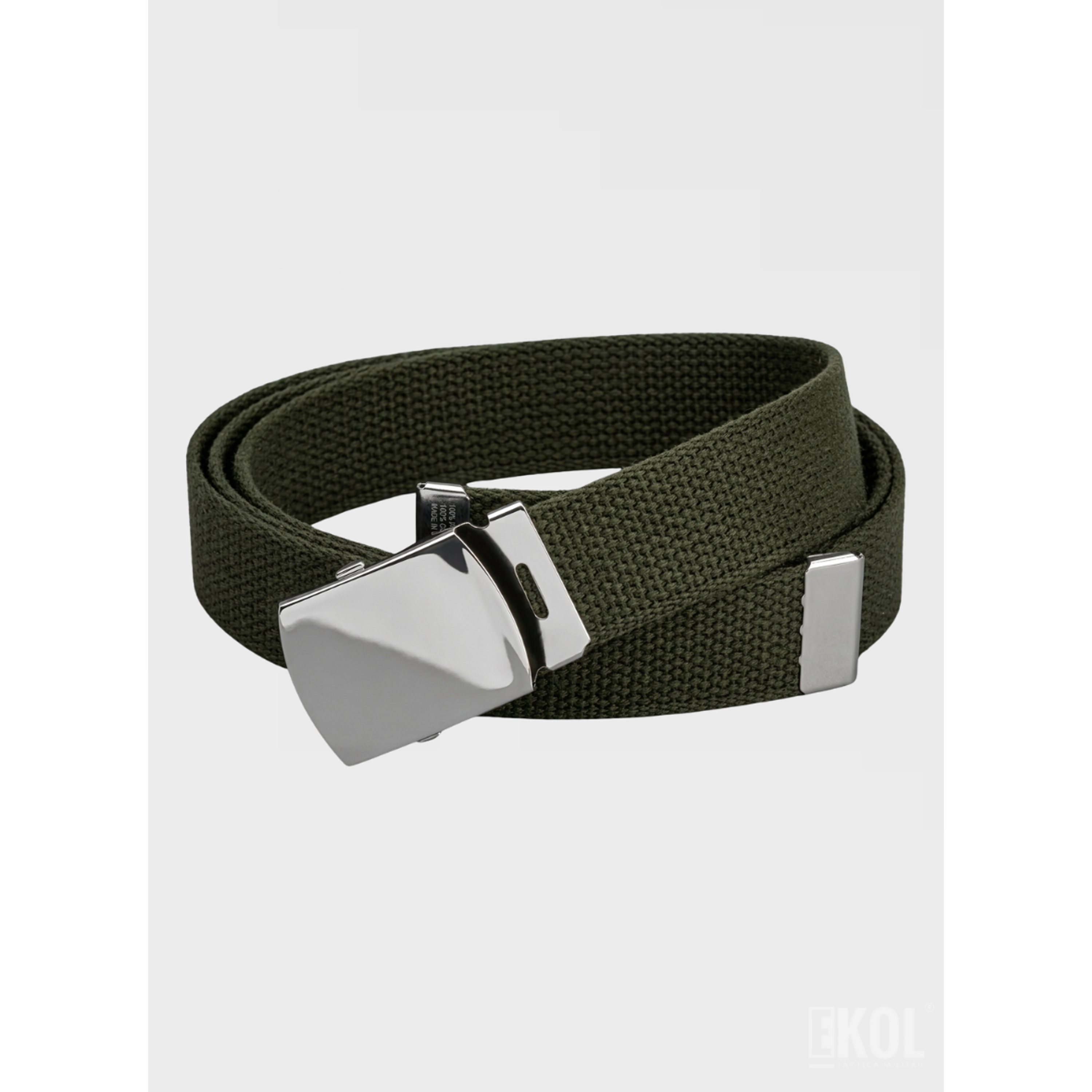 Cinturón Táctico Militar de Lona y Nailon - Hebilla Metálica Reforzada - 110cm 3