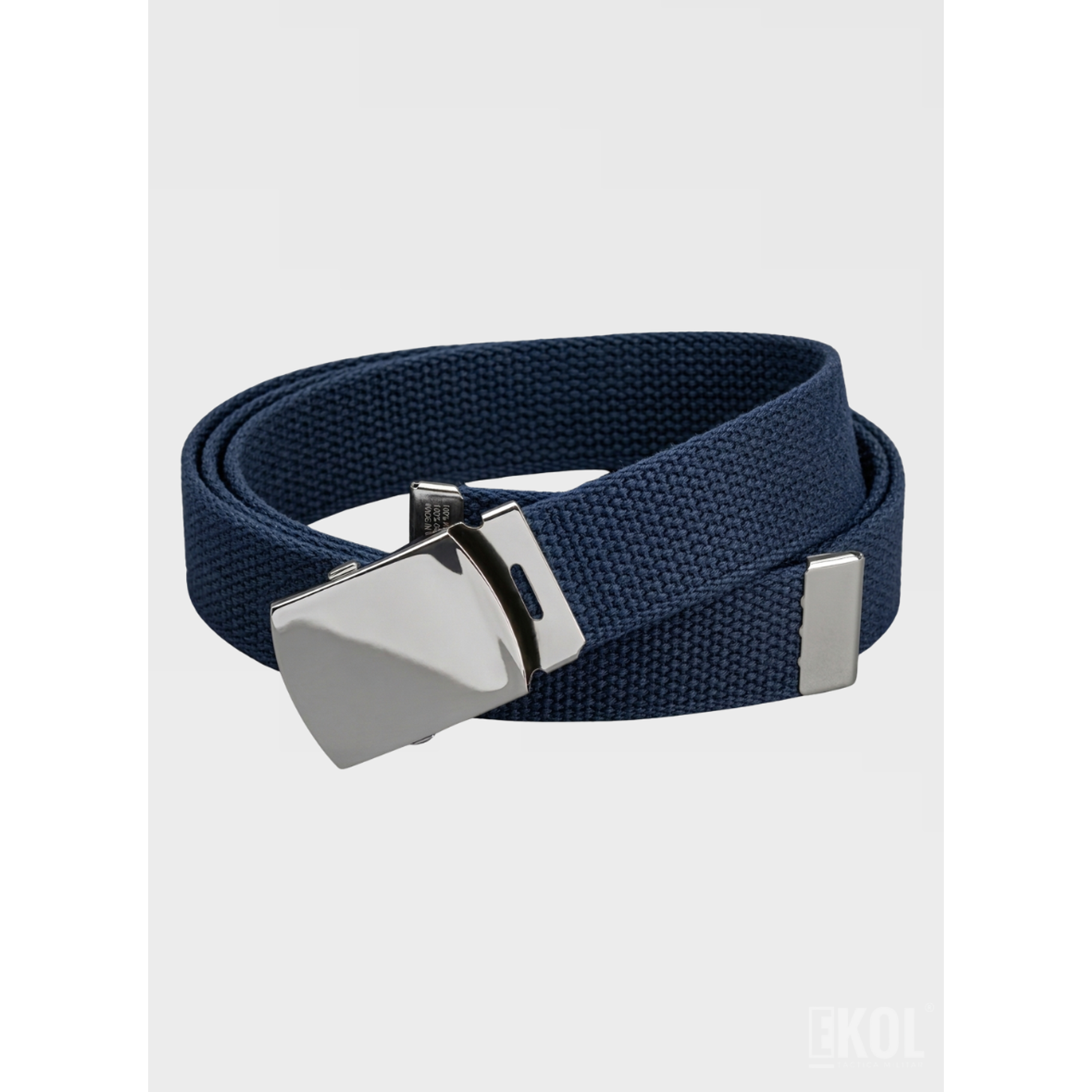 Cinturón Táctico Militar de Lona y Nailon - Hebilla Metálica Reforzada - 110cm 5