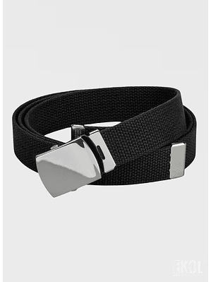 Cinturón Táctico Militar de Lona y Nailon - Hebilla Metálica Reforzada - 110cm