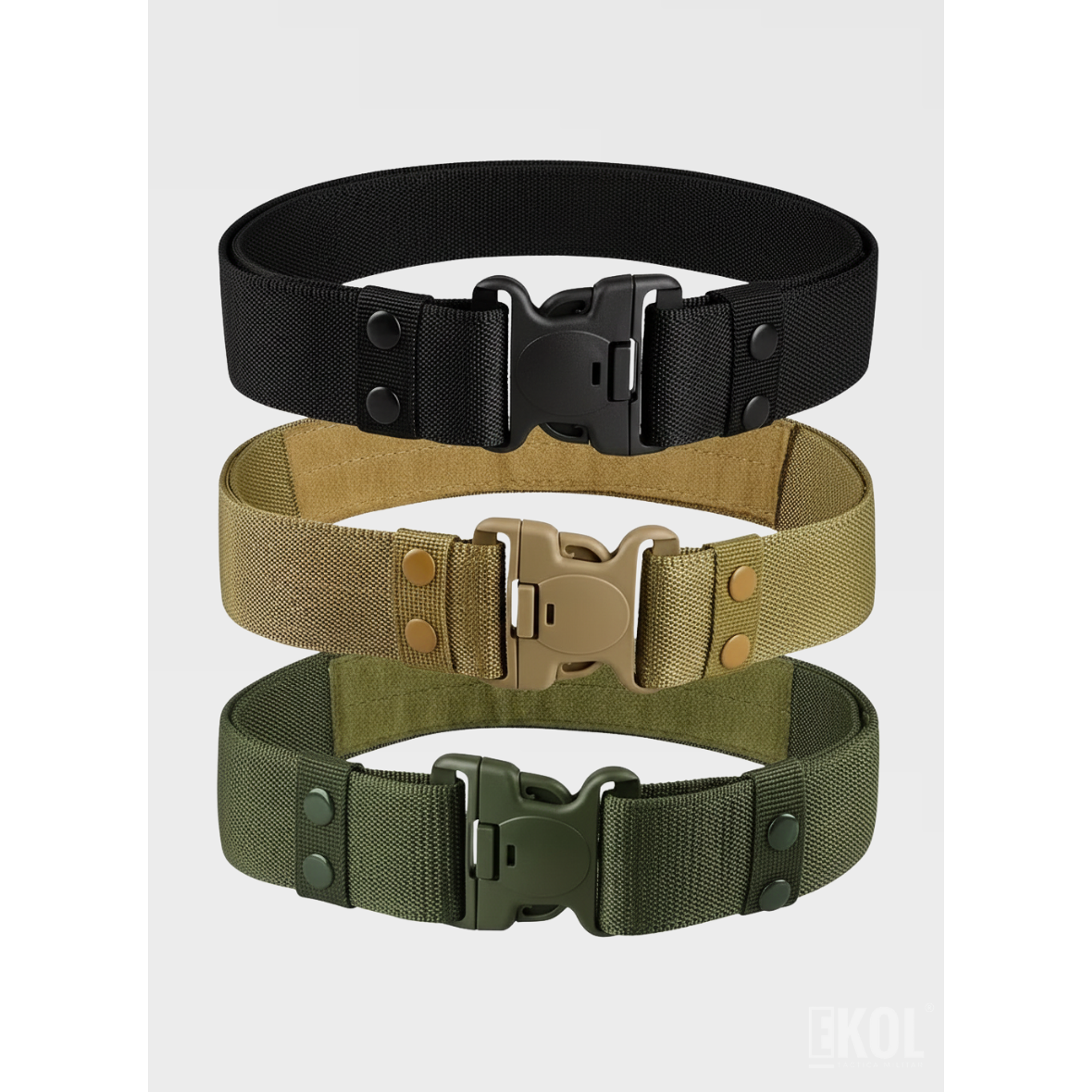 Cinturón Táctico Militar de Nylon Rigido – Resistencia y Versatilidad para Uso Profesional 8