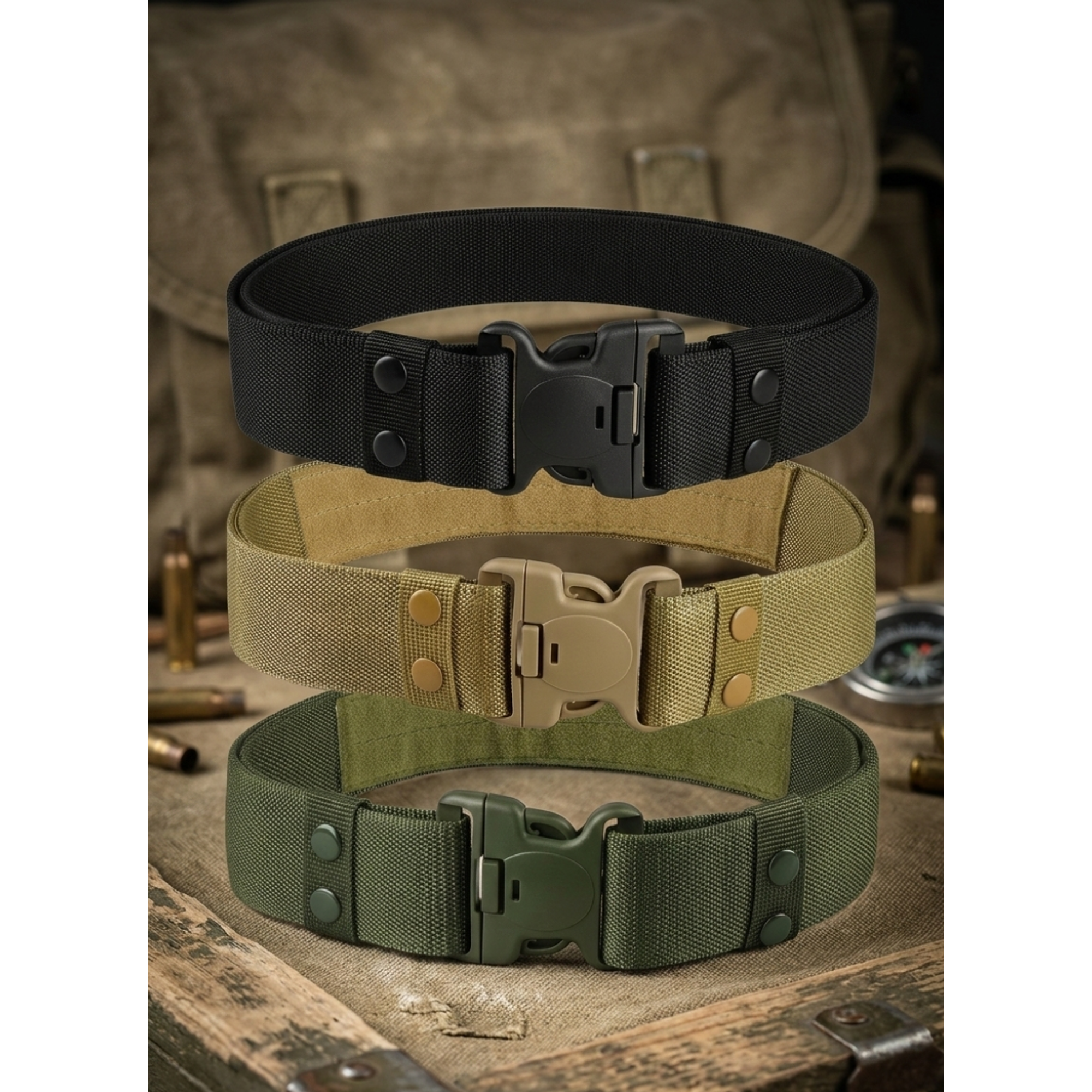 Cinturón Táctico Militar de Nylon Rigido – Resistencia y Versatilidad para Uso Profesional 1