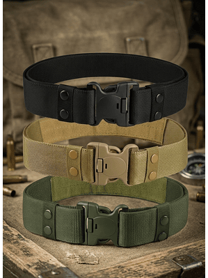 Cinturón Táctico Militar de Nylon Rigido – Resistencia y Versatilidad para Uso Profesional