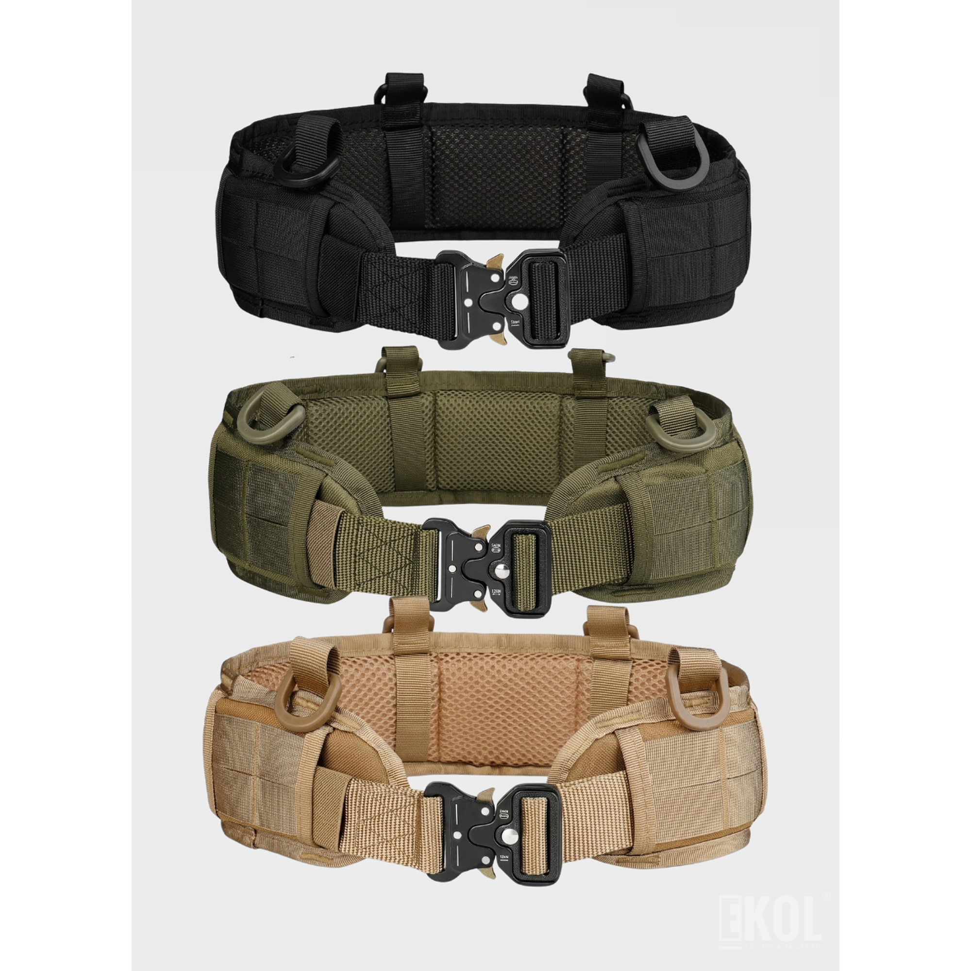 Cinturón Soporte de Cintura Táctico Molle Multifunción Airsoft y Outdoor 7