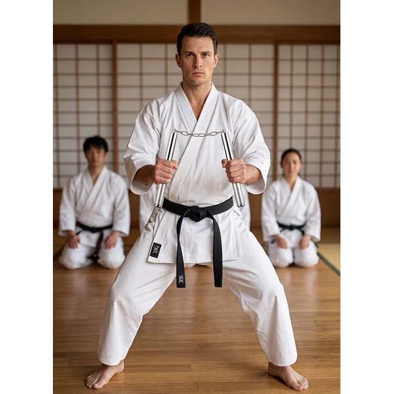 NUNCHAKU BASTON TRANSFORMABLE METALICO 1