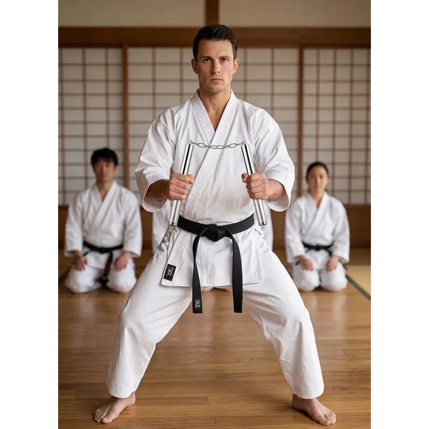 NUNCHAKU BASTON TRANSFORMABLE METALICO 1