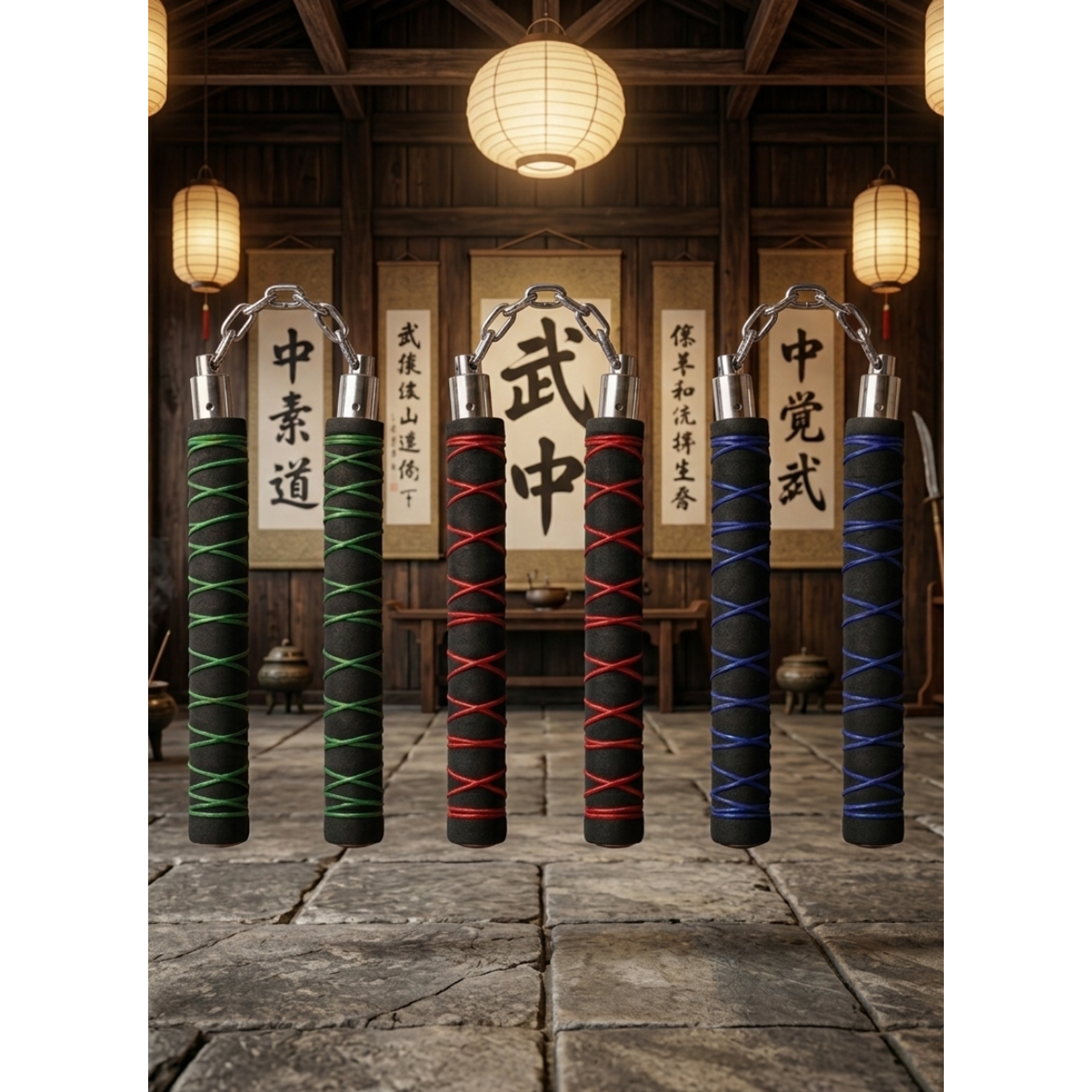 Nunchaku Goma Baston Defensa Personal Artes Marciales 1