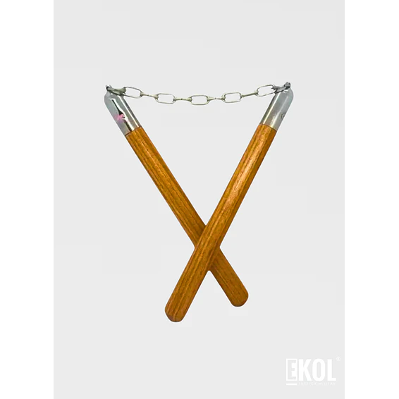 Nunchaku Madera Practico Artes Marciales 31 cm 5