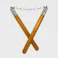 Nunchaku Madera Practico Artes Marciales 31 cm - Miniatura 5