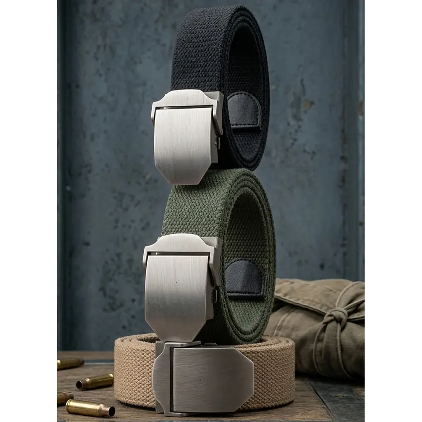 Cinturón Táctico Militar de Nylon: Resistencia Extrema y Ajuste Rápido 1