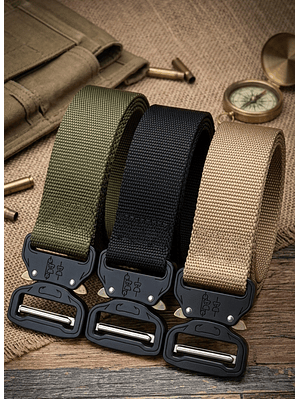 Cinturón de Combate Heavy Duty Tipo Cobra - Nylon Reforzado para Airsoft y Outdoor