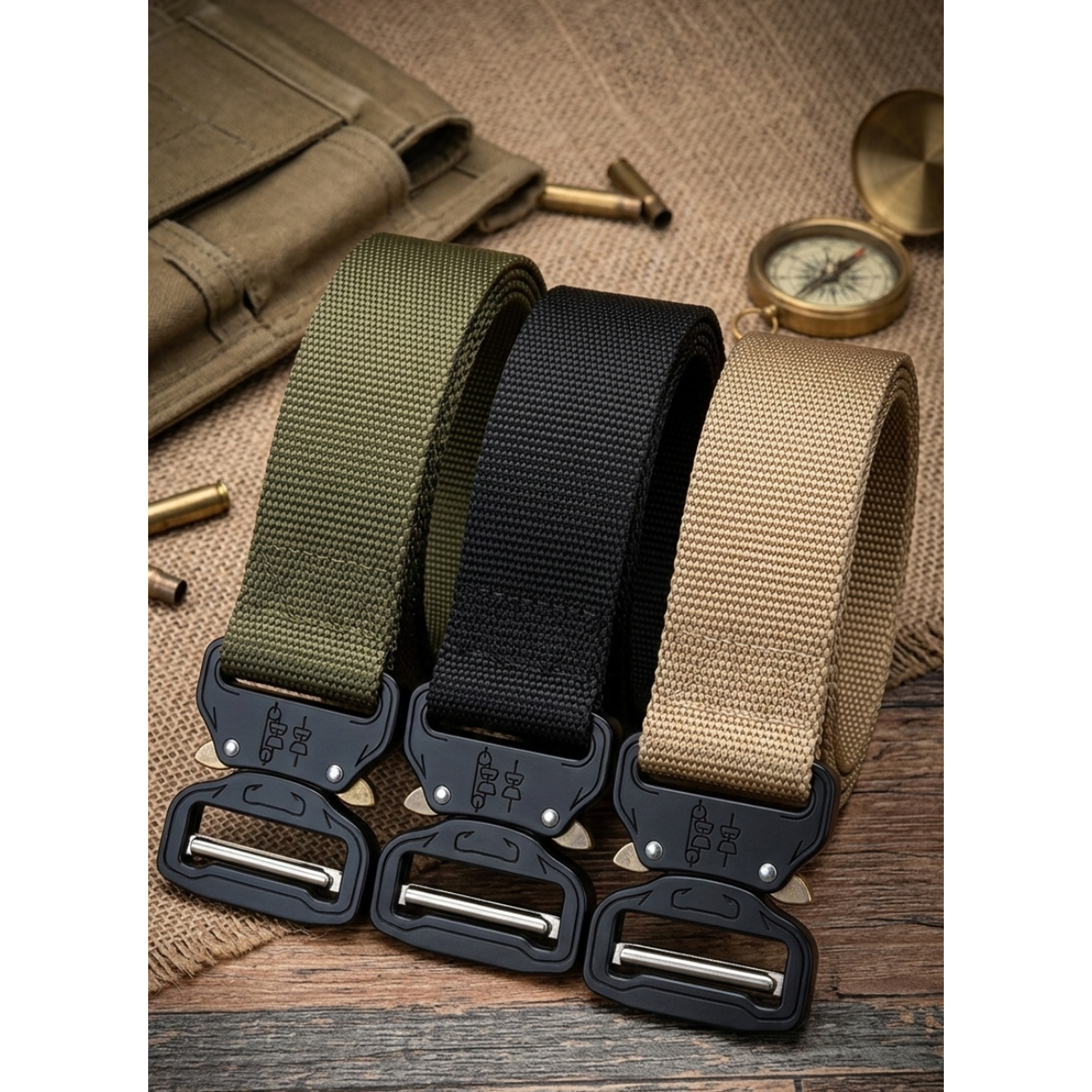 Cinturón de Combate Heavy Duty Tipo Cobra - Nylon Reforzado para Airsoft y Outdoor 1