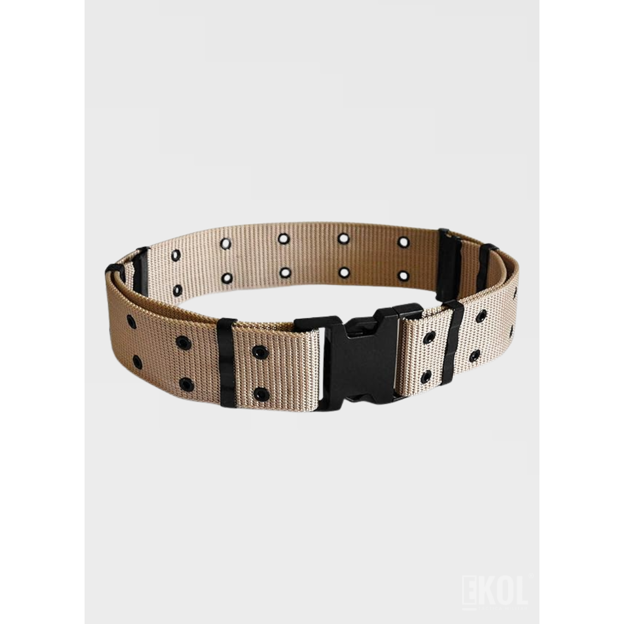 Cinturón Táctico Militar de Nylon - 130cm Ajustable, Hebilla de Liberación Rápida 6