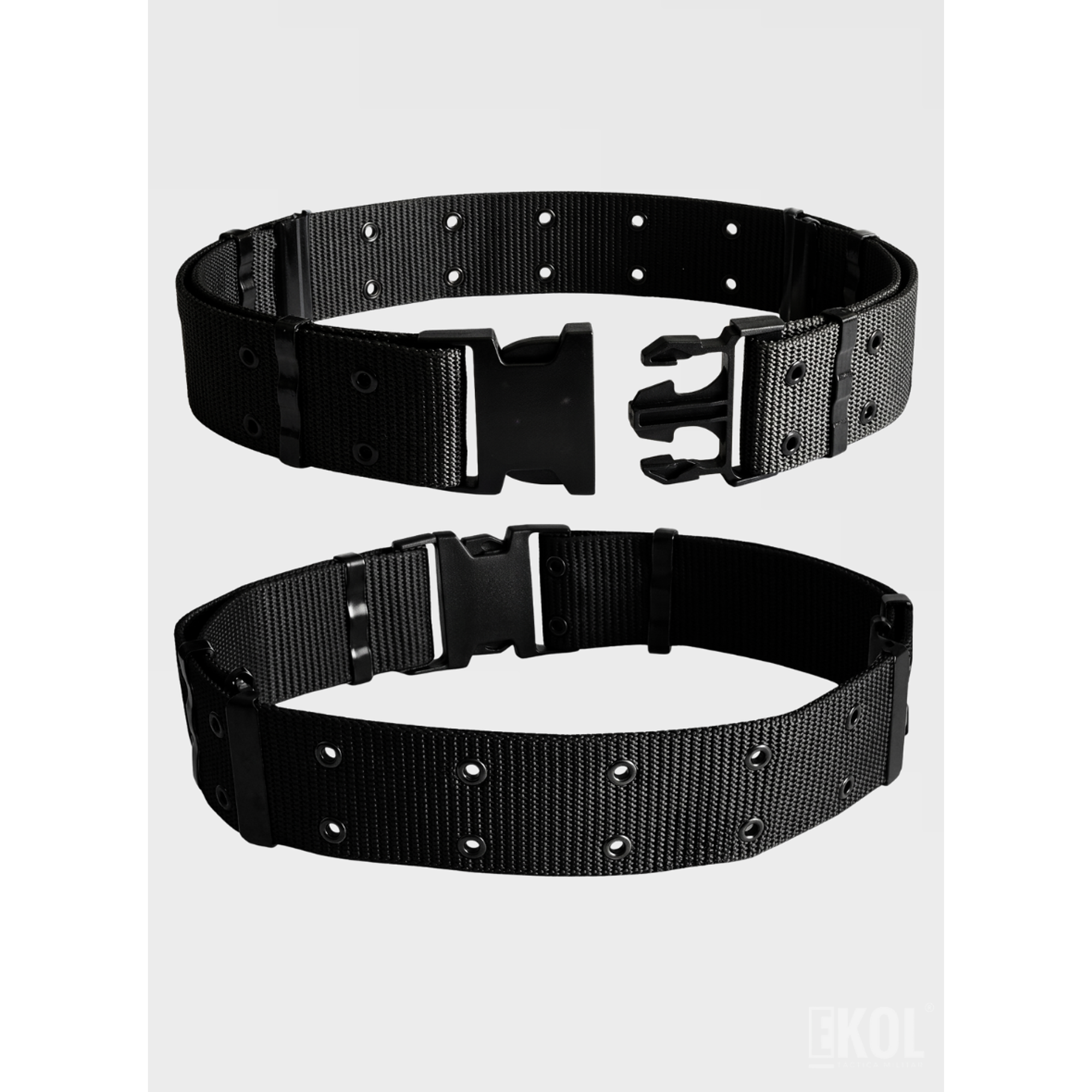 Cinturón Táctico Militar de Nylon - 130cm Ajustable, Hebilla de Liberación Rápida 3