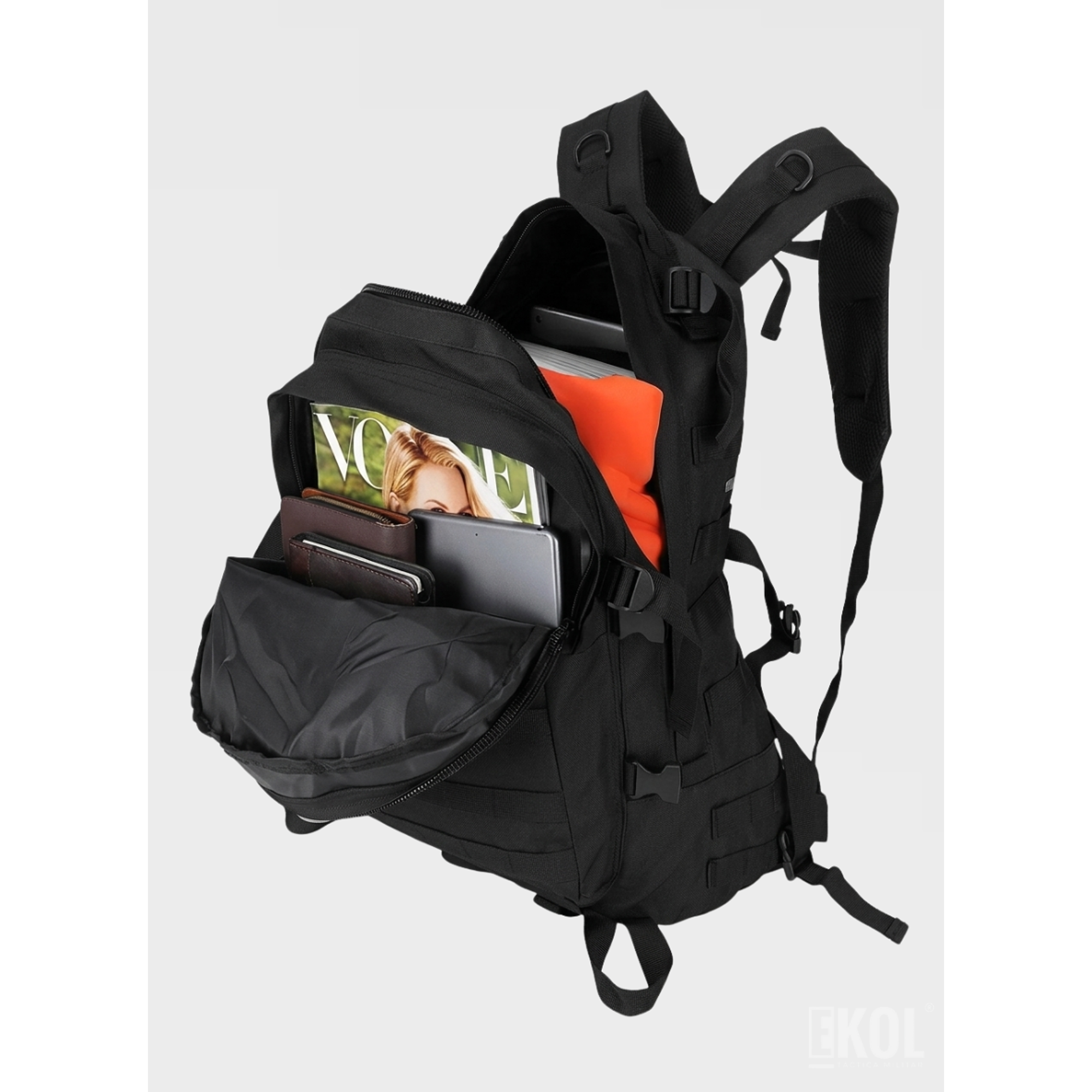 Mochila Profesional de Asalto 55L - Reforzada para Airsoft, Outdoor y Senderismo Extremo 5