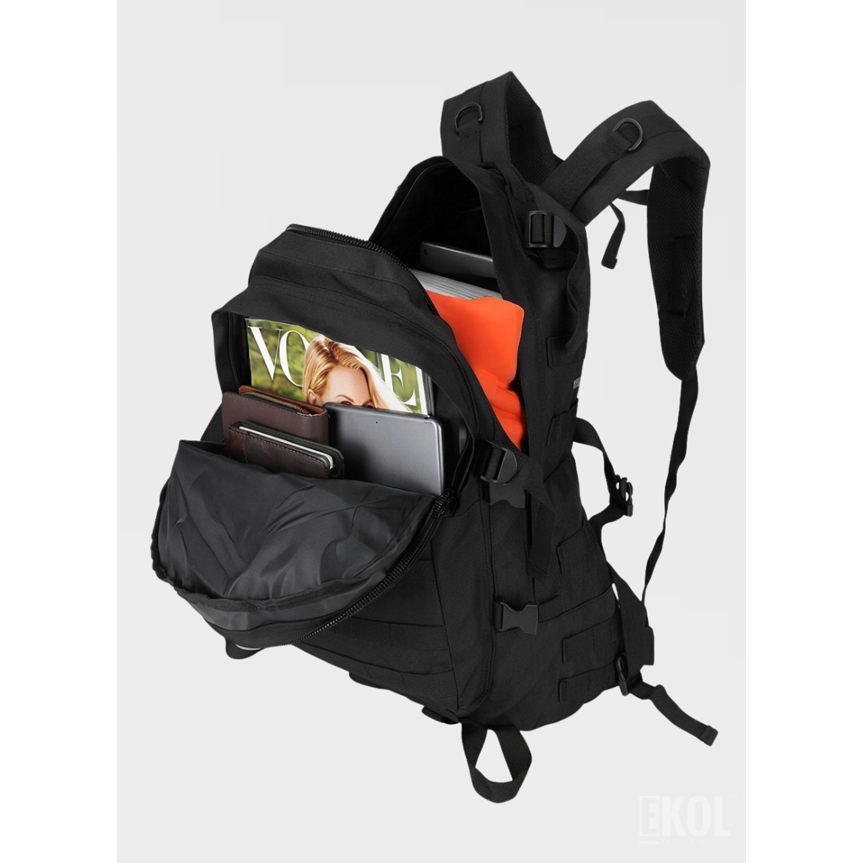 Mochila Profesional de Asalto 55L - Reforzada para Airsoft, Outdoor y Senderismo Extremo 5