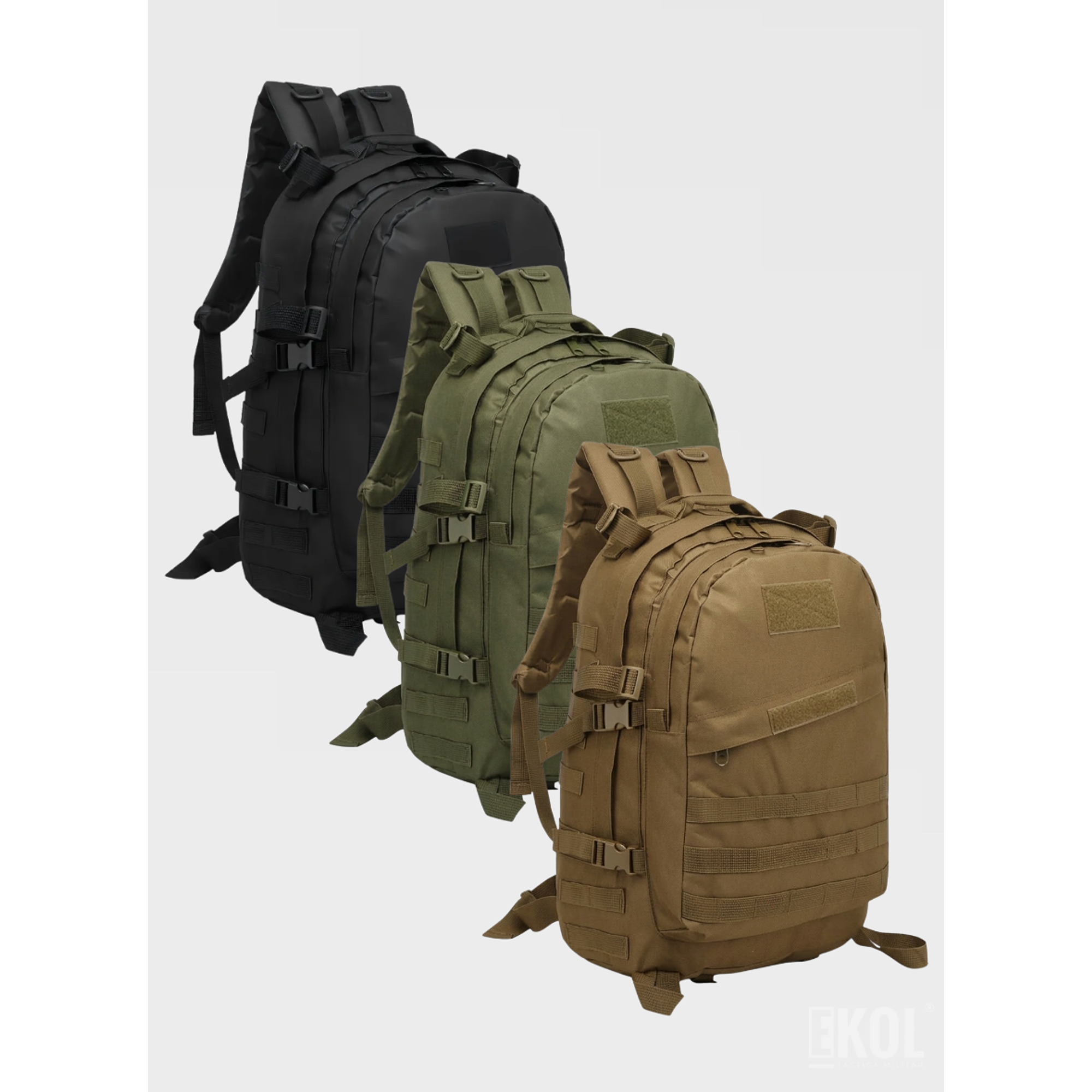 Mochila Profesional de Asalto 55L - Reforzada para Airsoft, Outdoor y Senderismo Extremo 9