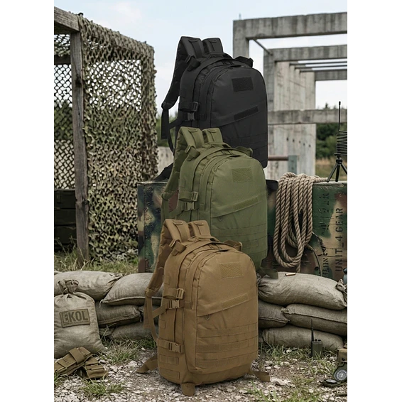 Mochila Profesional de Asalto 55L - Reforzada para Airsoft, Outdoor y Senderismo Extremo 1