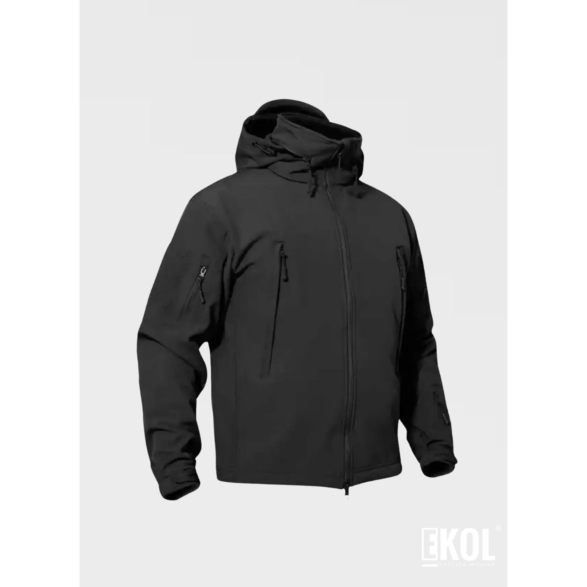 CHAQUETA  SOFTSHELL CON CAPUCHA – IMPERMEABLE, RESISTENTE  VERSÁTIL 3