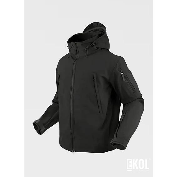 CHAQUETA  SOFTSHELL CON CAPUCHA – IMPERMEABLE, RESISTENTE  VERSÁTIL 4