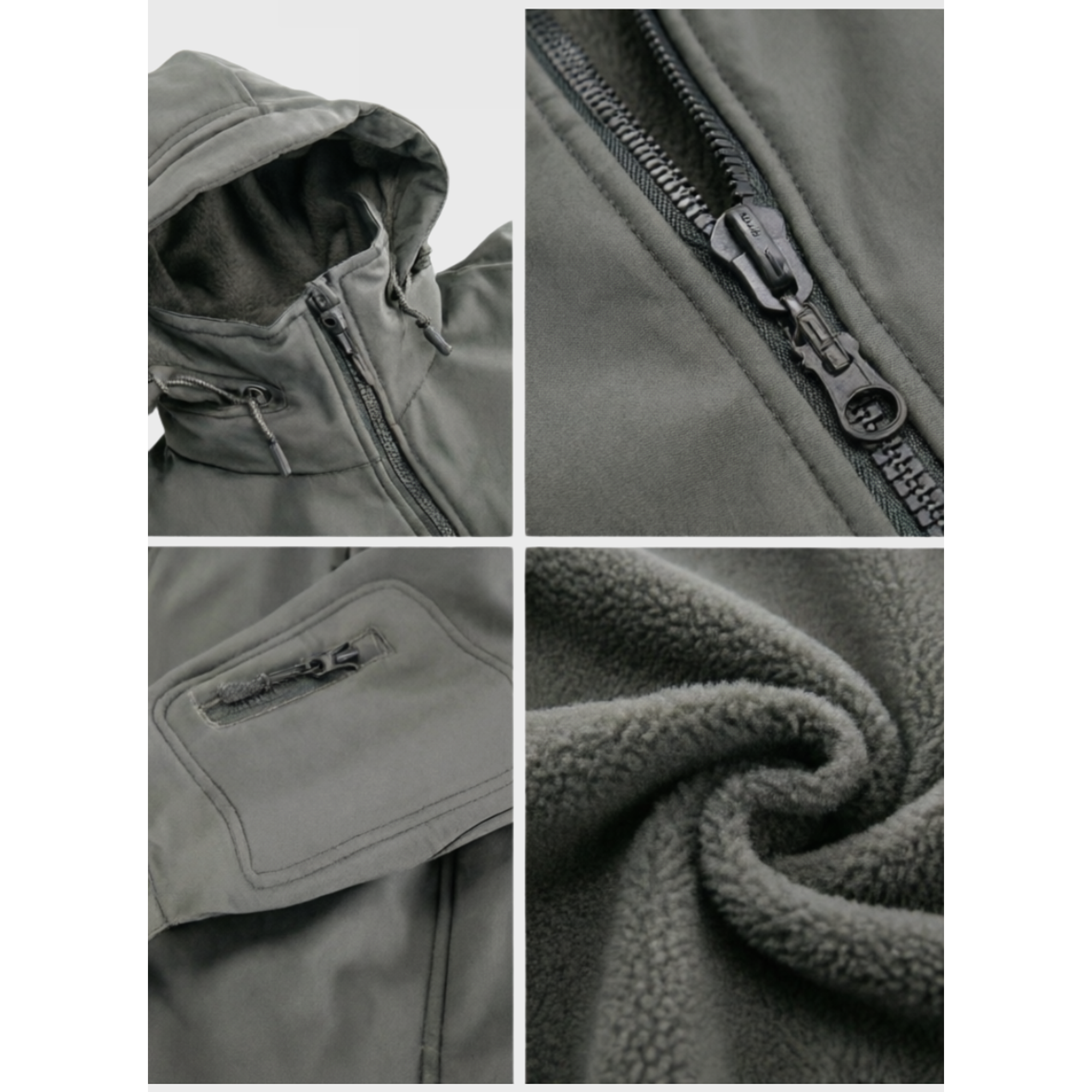 CHAQUETA  SOFTSHELL CON CAPUCHA – IMPERMEABLE, RESISTENTE  VERSÁTIL 5