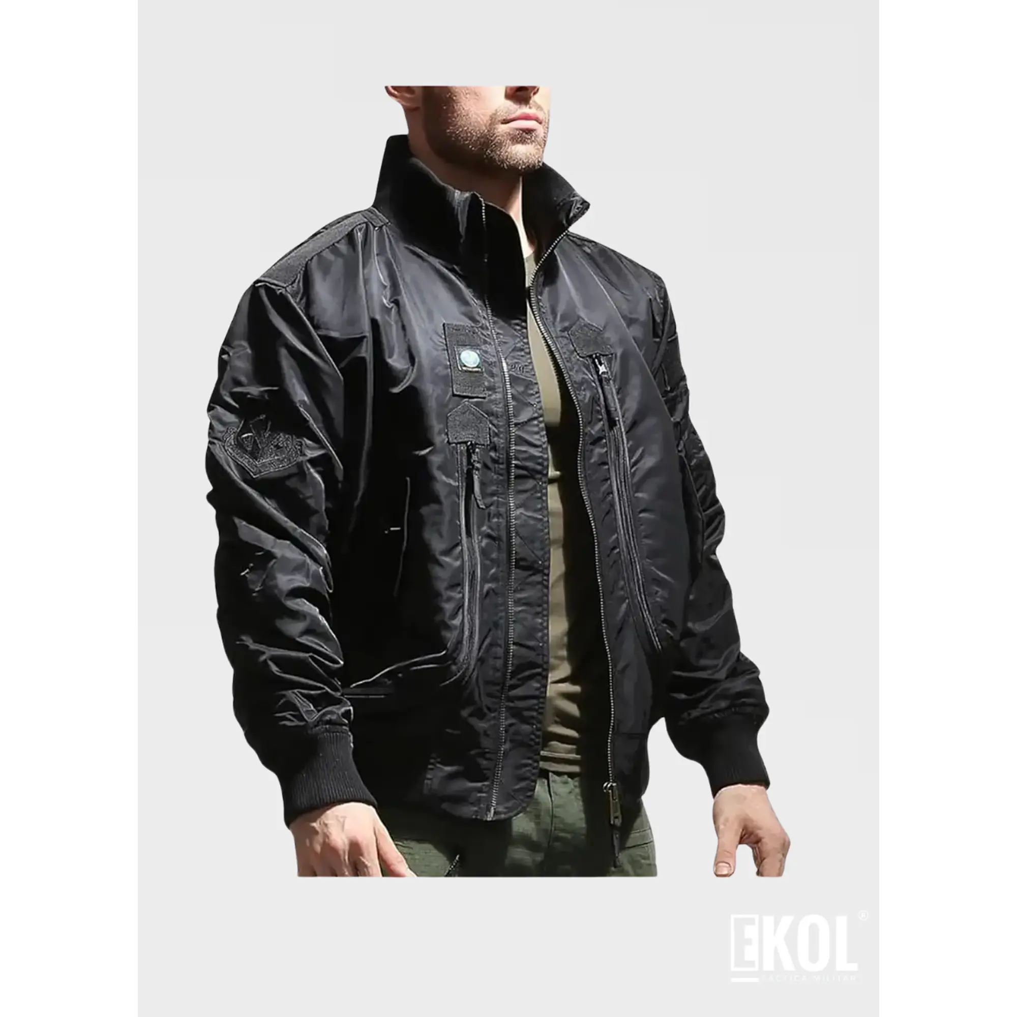 Chaqueta Vuelo Aviador Bomber Reversible 6