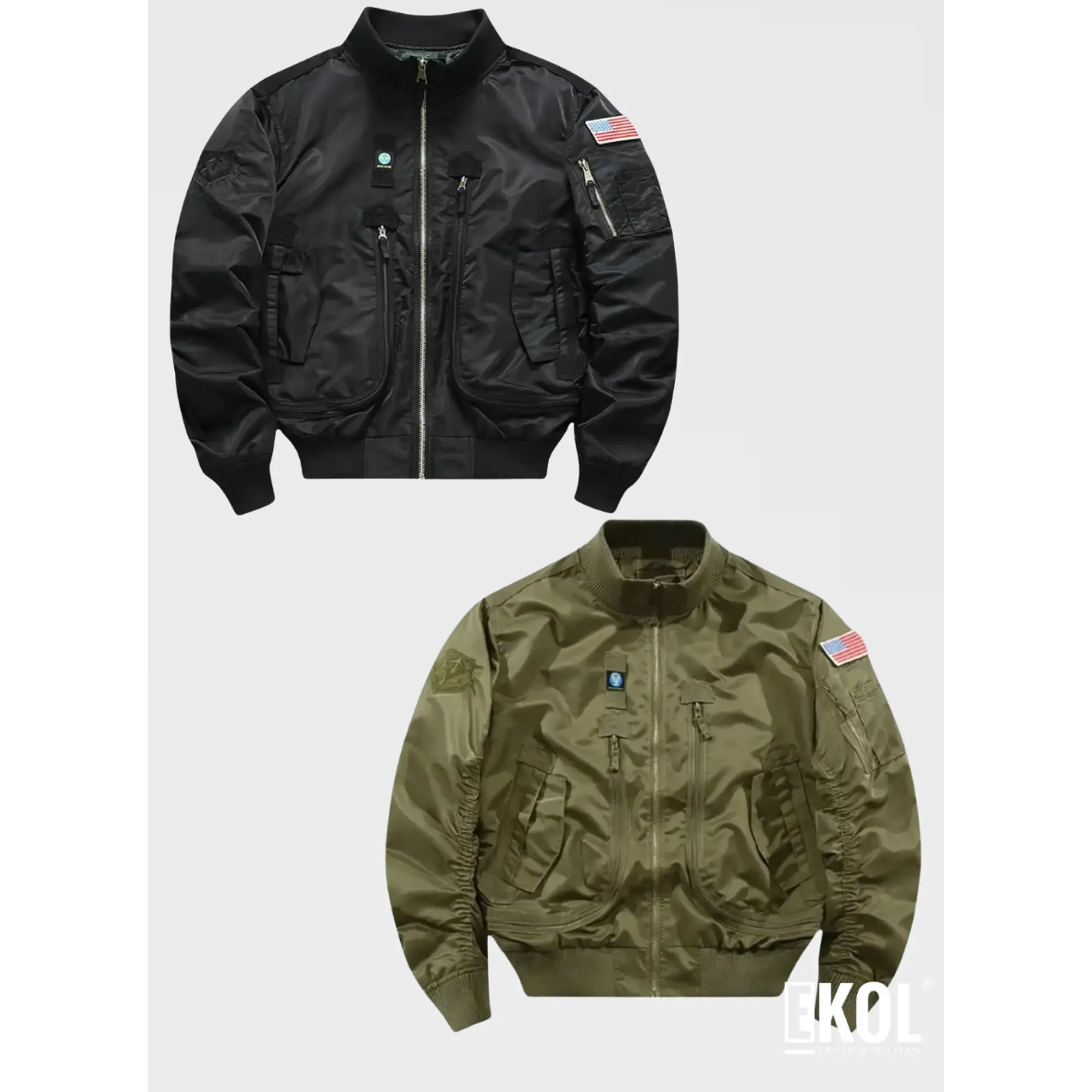 Chaqueta Vuelo Aviador Bomber Reversible 2