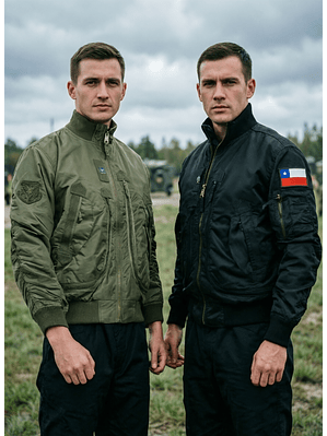 Chaqueta Vuelo Aviador Bomber Reversible