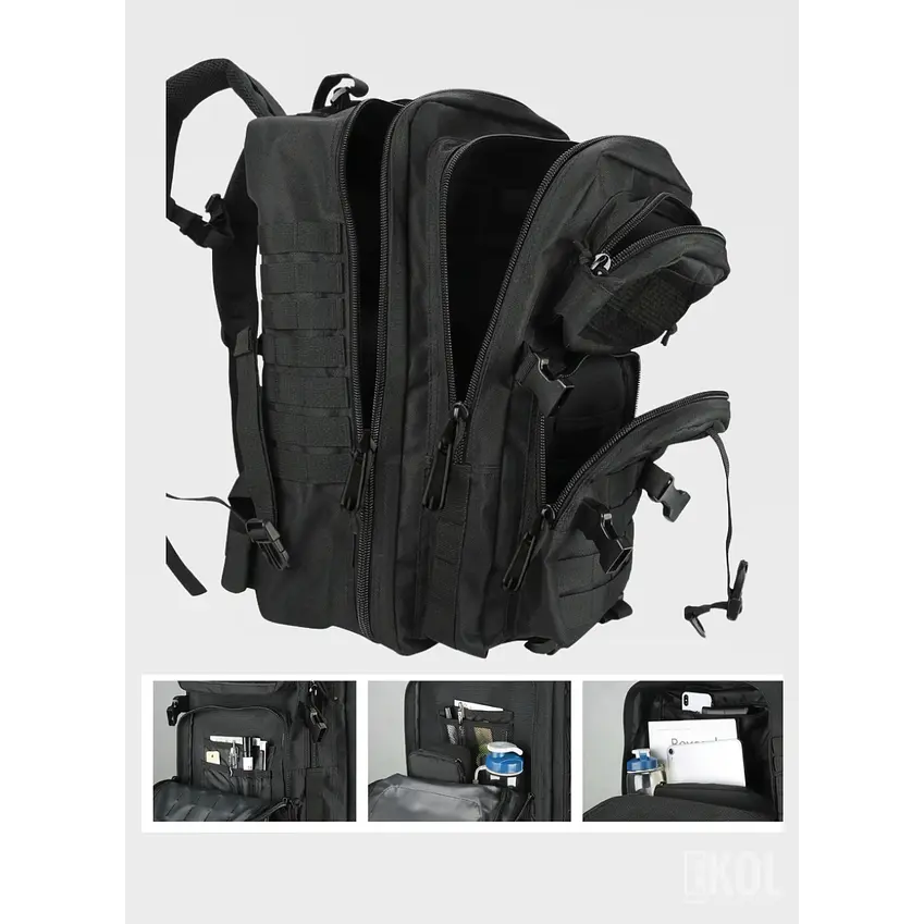 Mochila De Asalto Táctica 25l 3P Trekking Camping Resistente 4