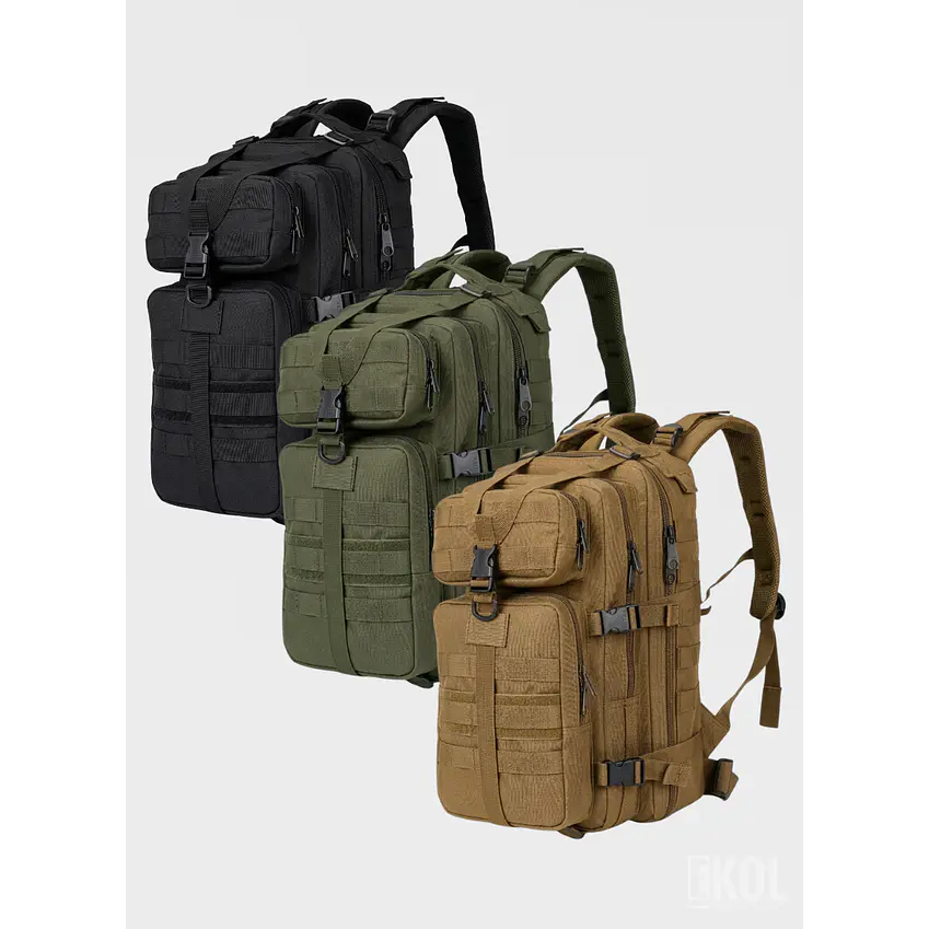 Mochila De Asalto Táctica 25l 3P Trekking Camping Resistente 9