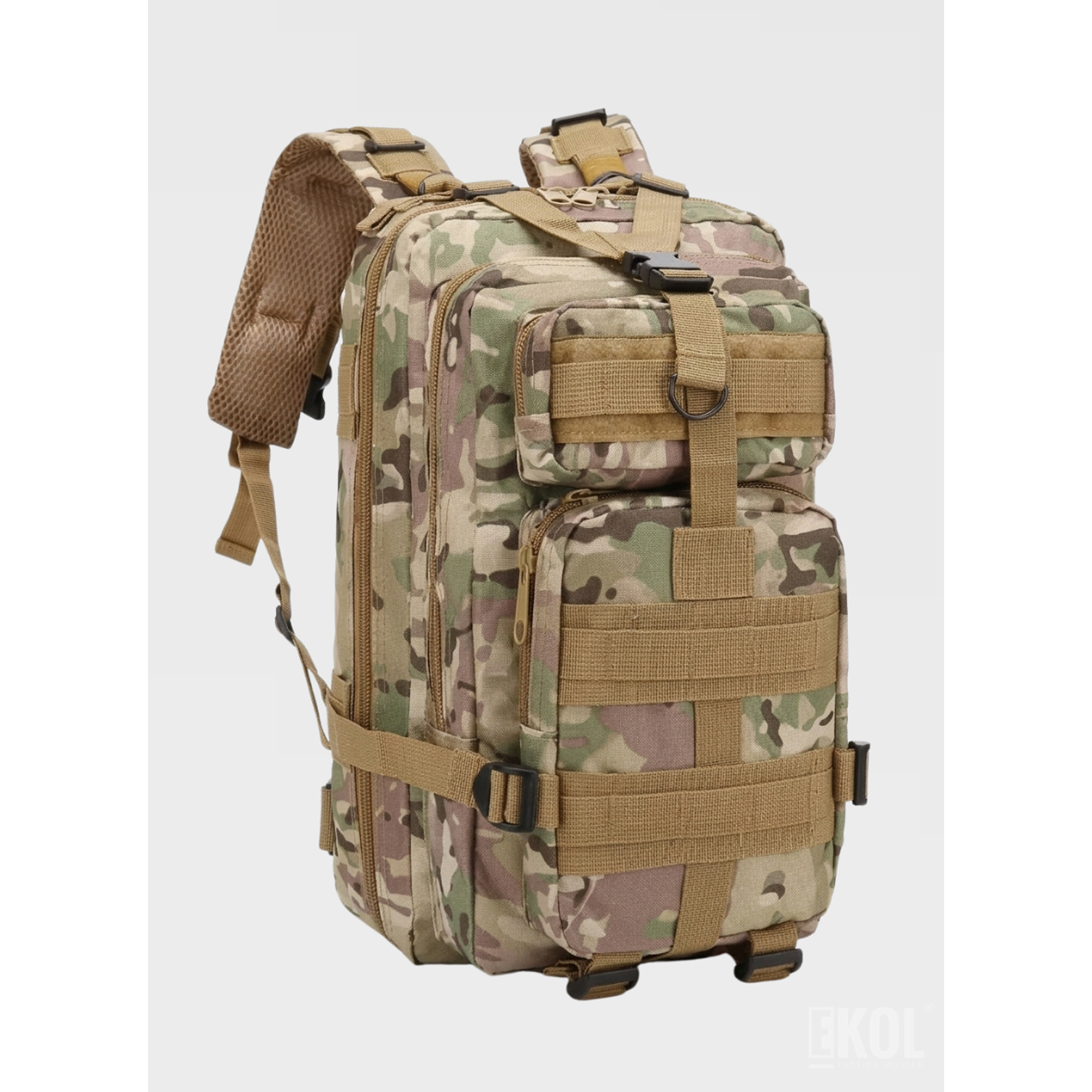 Mochila De Asalto Táctica 25l 3P Trekking Camping Resistente 6