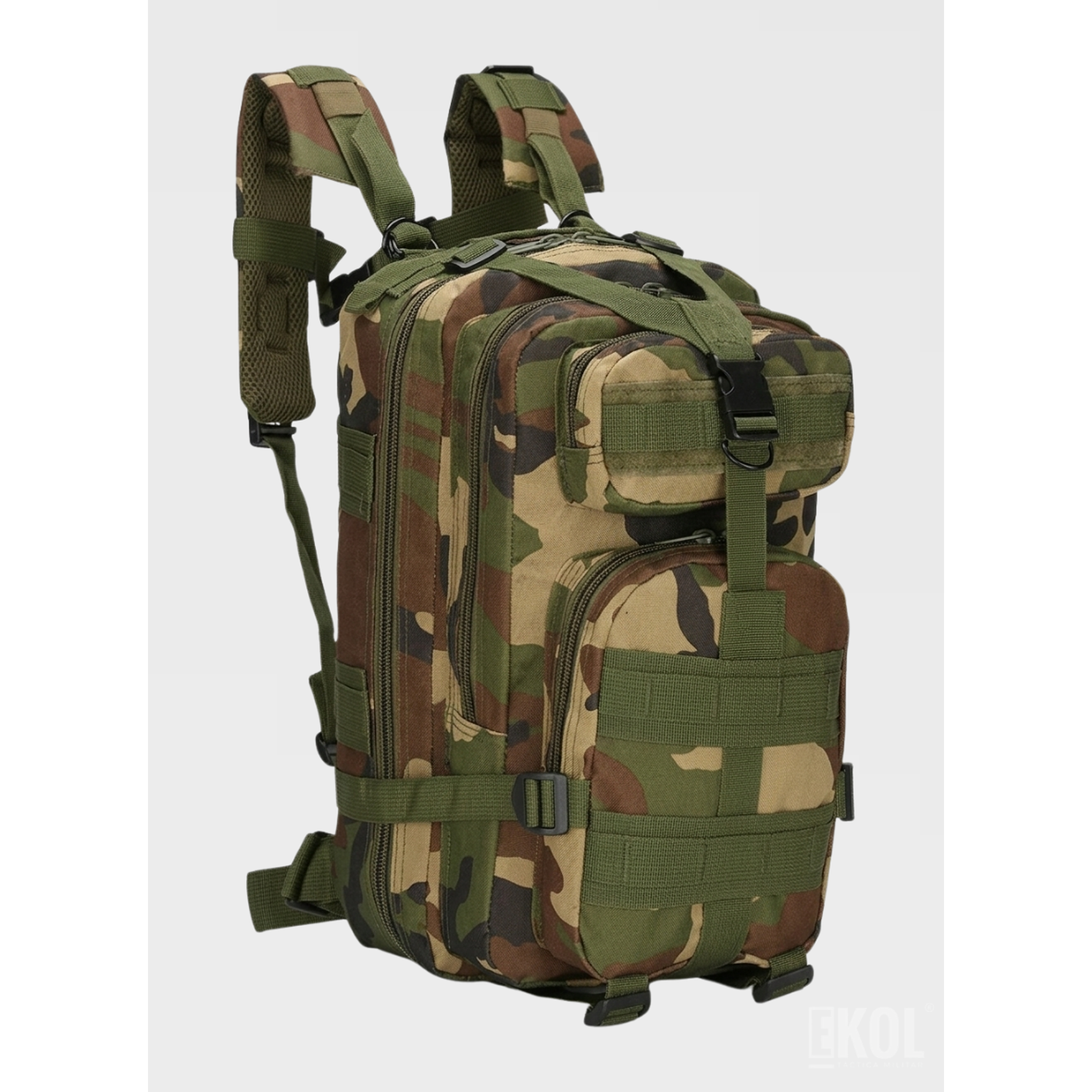 Mochila De Asalto Táctica 25l 3P Trekking Camping Resistente 3