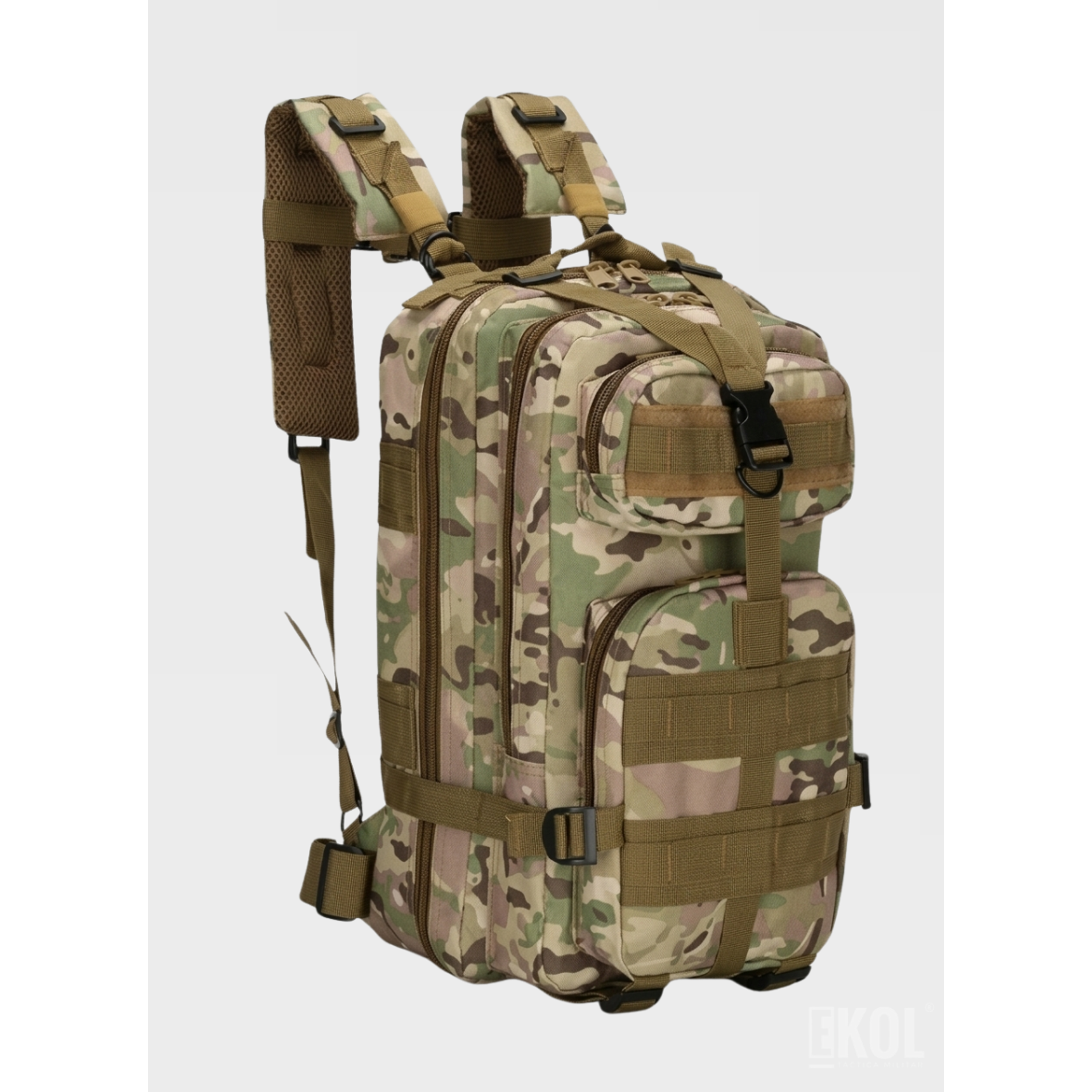 Mochila De Asalto Táctica 25l 3P Trekking Camping Resistente 2