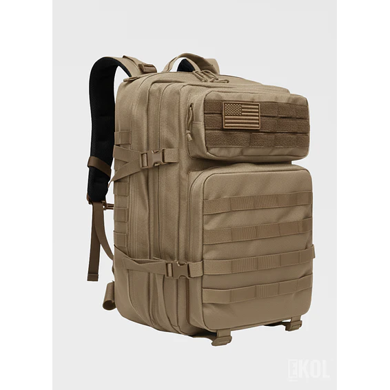 Mochila Militar 45 Litros Gran Capacidad con Sistema Molle para Viajes y Outdoor 9