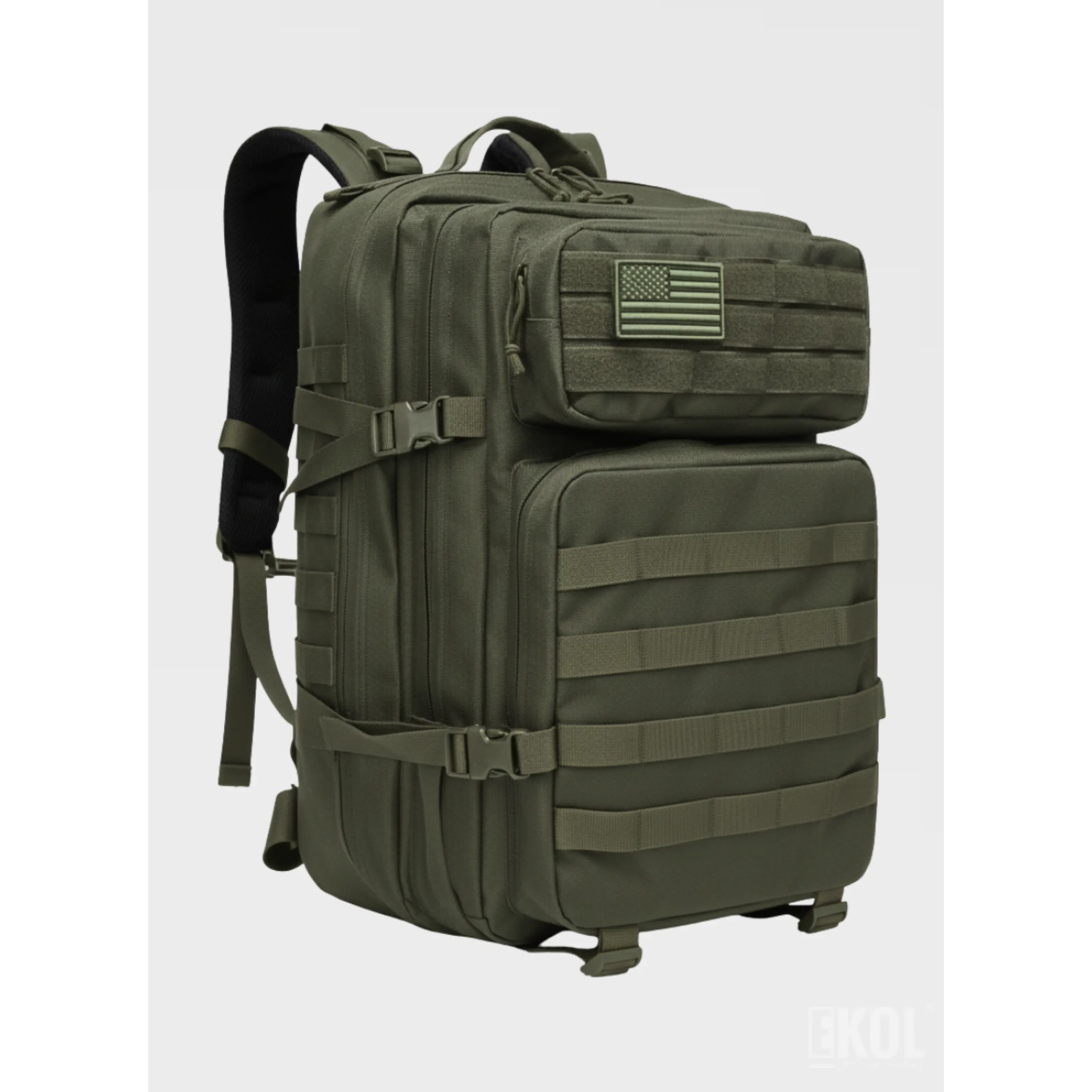 Mochila Militar 45 Litros Gran Capacidad con Sistema Molle para Viajes y Outdoor 8