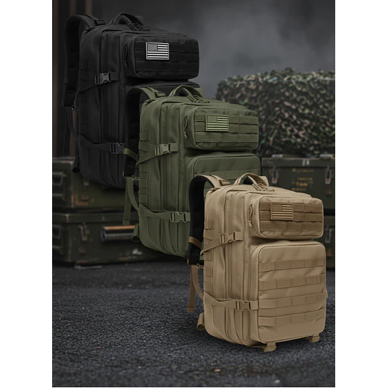 Mochila Militar 45 Litros Gran Capacidad con Sistema Molle para Viajes y Outdoor 2