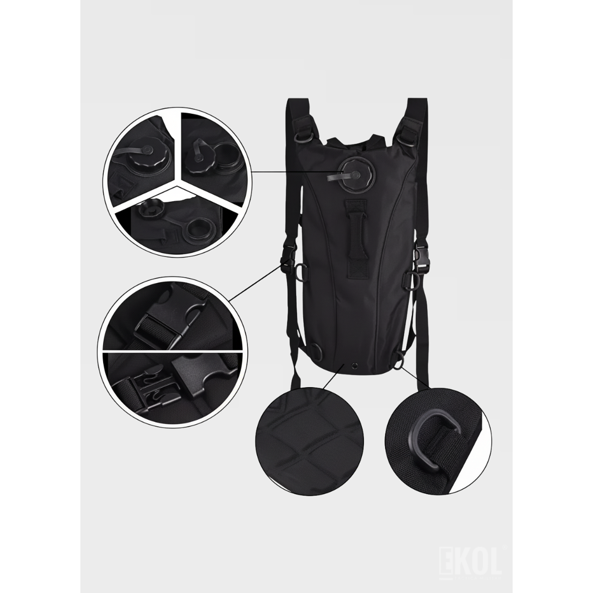 Mochila Hidratante 2.5 Litros Deportiva Running Y Outdoor 4