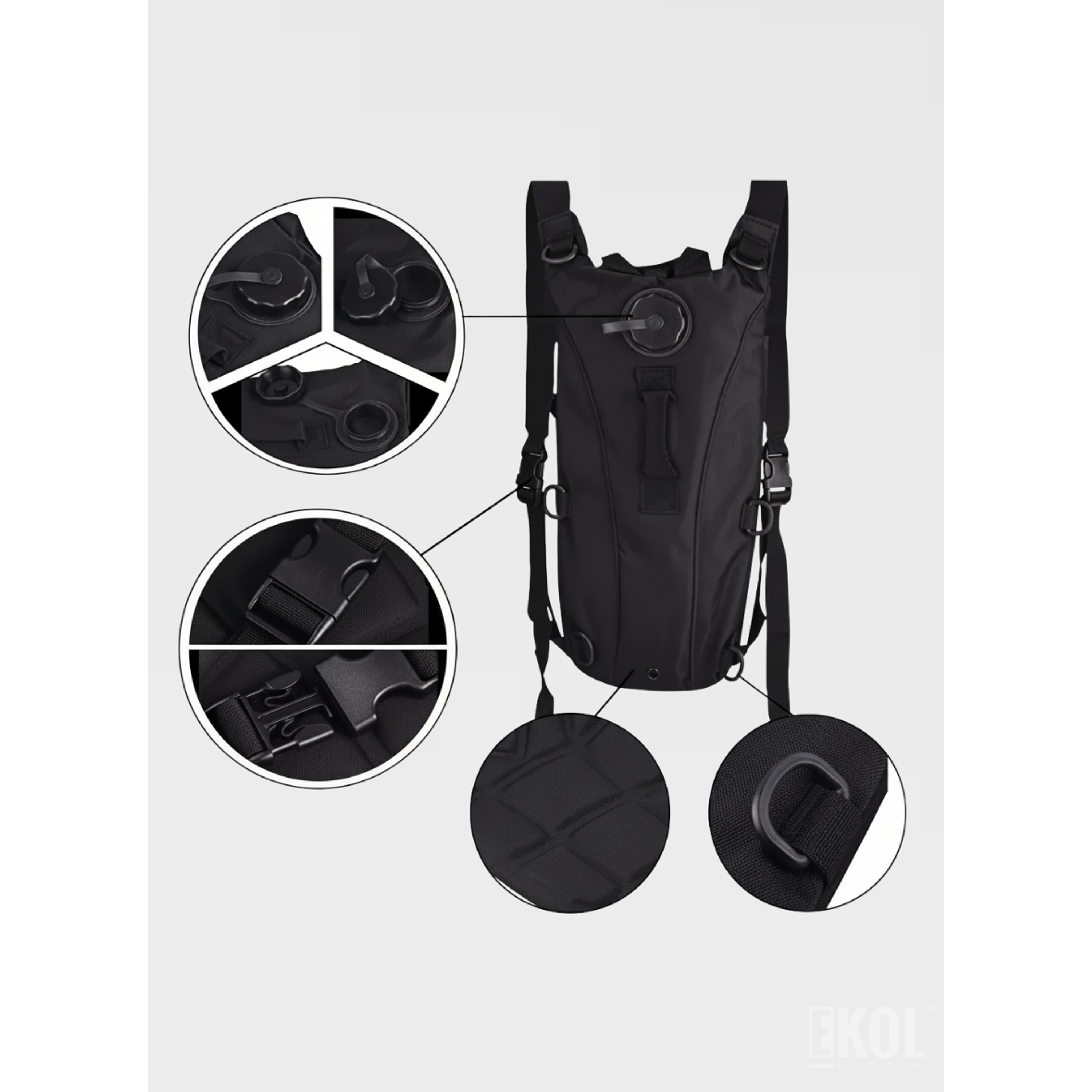 Mochila Hidratante 2.5 Litros Deportiva Running Y Outdoor 4