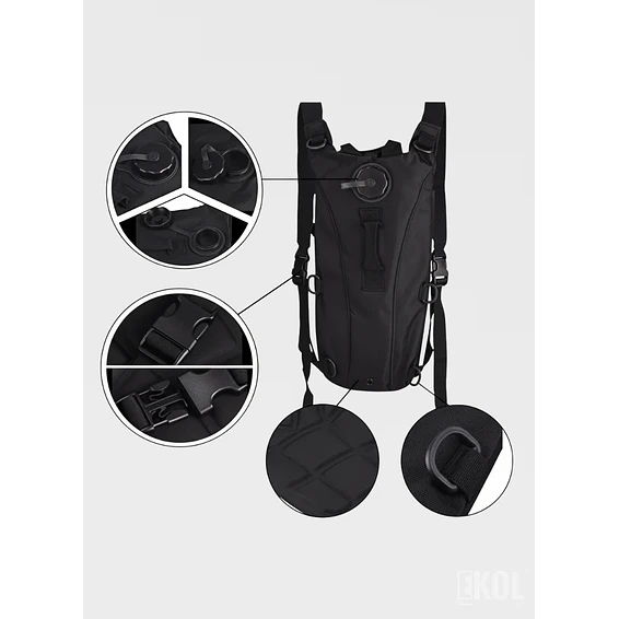 Mochila Hidratante 2.5 Litros Deportiva Running Y Outdoor (No Incluye Bolsa) 4