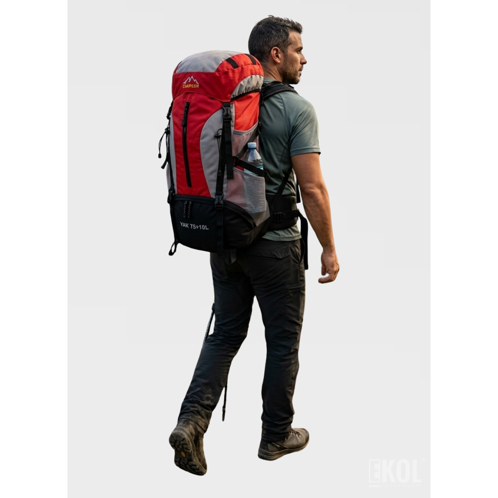 Mochila Táctica Trekking 75+10L Gran Capacidad - Outdoor y Camping 6