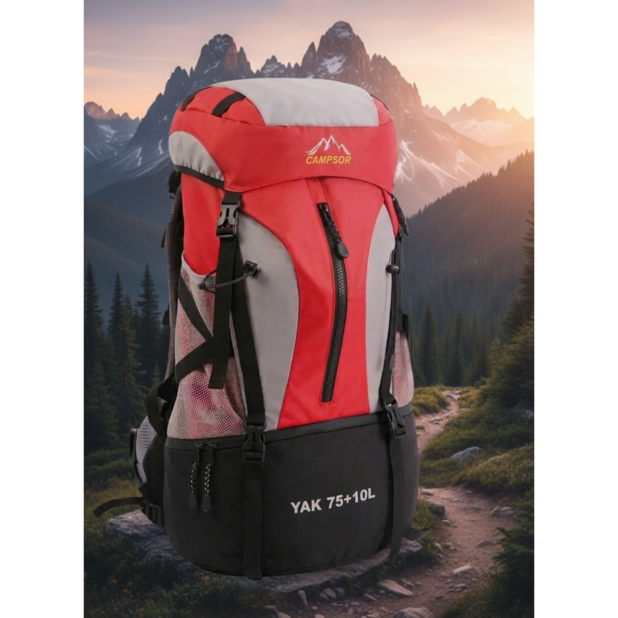 Mochila Táctica Trekking 75+10L Gran Capacidad - Outdoor y Camping 1