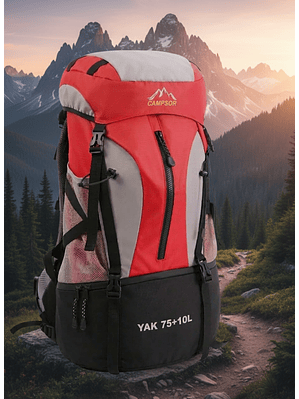 Mochila Táctica Trekking 75+10L Gran Capacidad - Outdoor y Camping