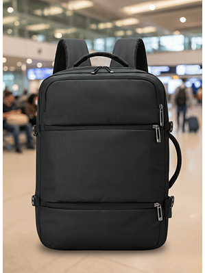 Mochila Tech Pro: Diseño Impermeable con Puerto USB y Compartimento para Laptop
