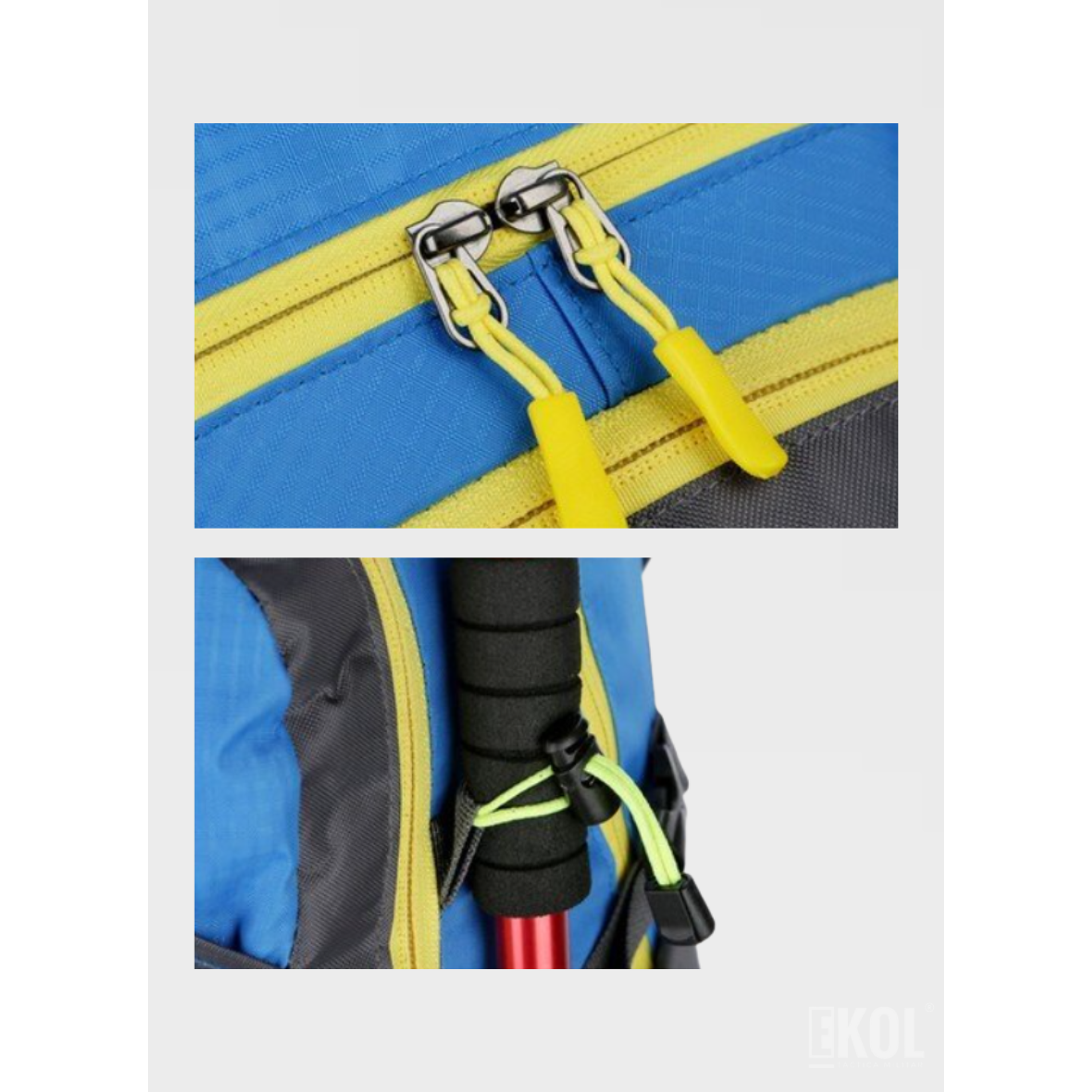 Mochila Deportiva 60 Litros Gran Capacidad Impermeable Senderismo 6