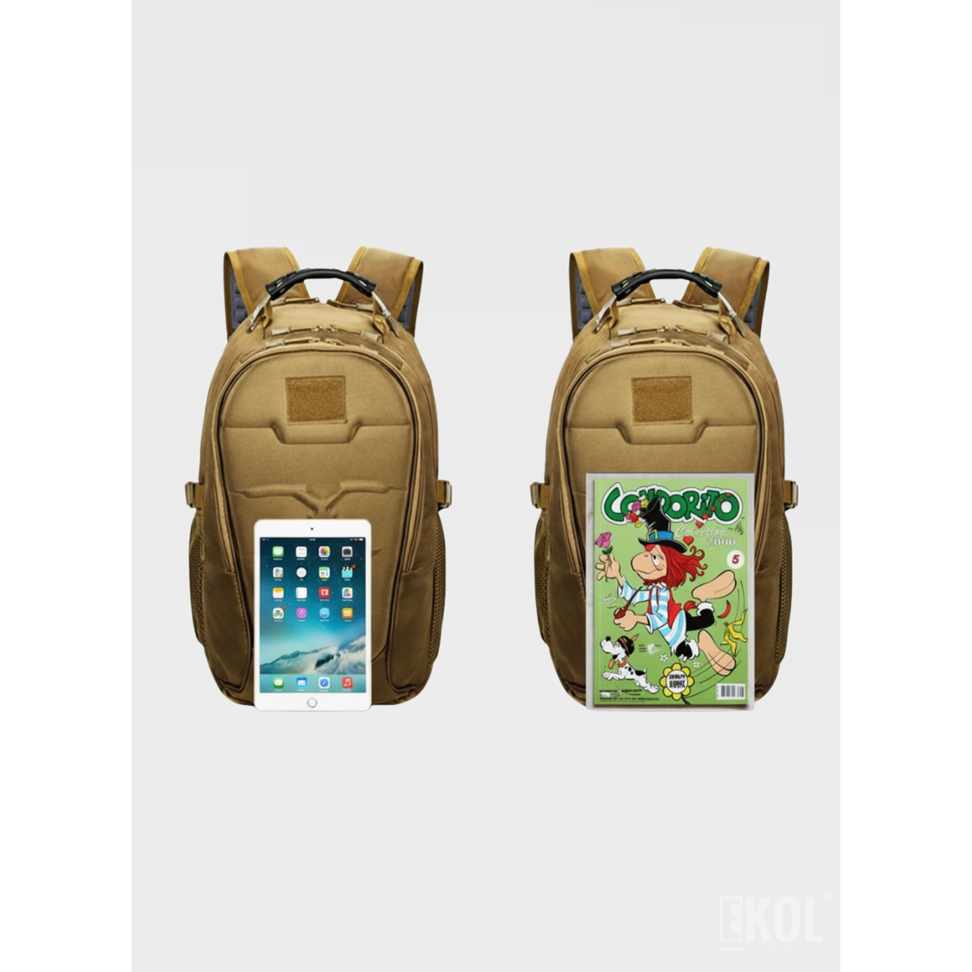 Mochila Táctica Outdoor 40L: Ergonómica, Impermeable y con Puerto USB 8